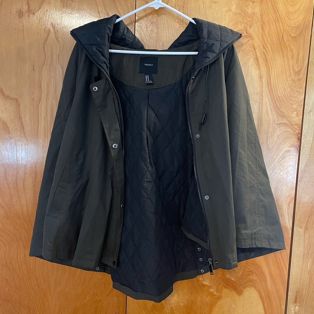 Forever 21 Poncho Jacket with Hood